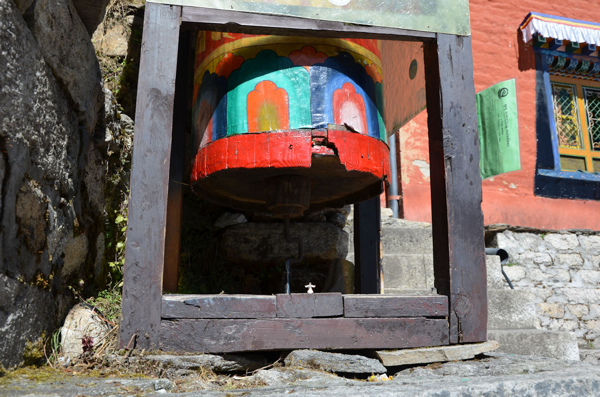Prayer Wheel at the Monastery